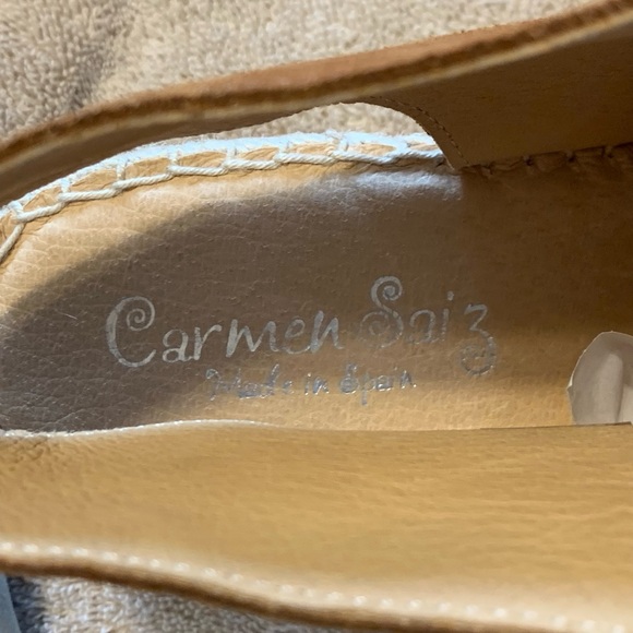 Carmen Saiz Women Brown Wedge Open Toe Espadrilles Sandals Size 40 EU/9.5 US - Picture 5 of 5